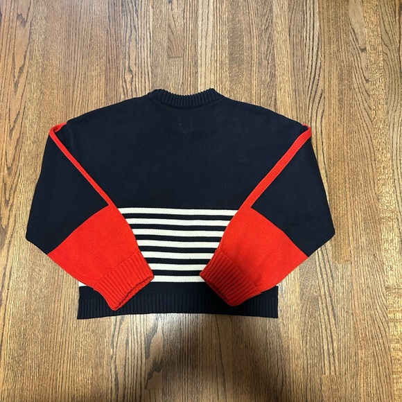 Anthropologie Navy and Red Striped Sweater - Picture 8 of 11